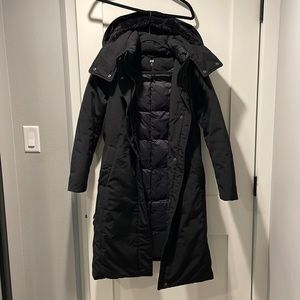 Uniqlo black long coat